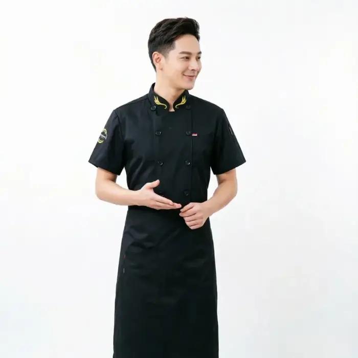 Vêtements de travail pour chef de cuisine, vêtements d'été à manches courtes, vêtements pour hôtel, restaurant, cafétéria, boulangerie, pâtisserie, vêtements de chef spécialisé