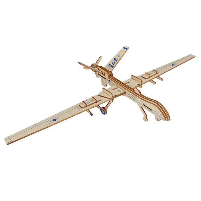 Kit de Puzzle de chasseur 3D en bois