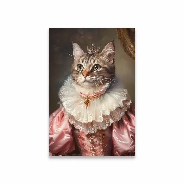 Affiche de Portrait d'animal de compagnie royal personnalisée, chien de la Renaissance personnalisé,