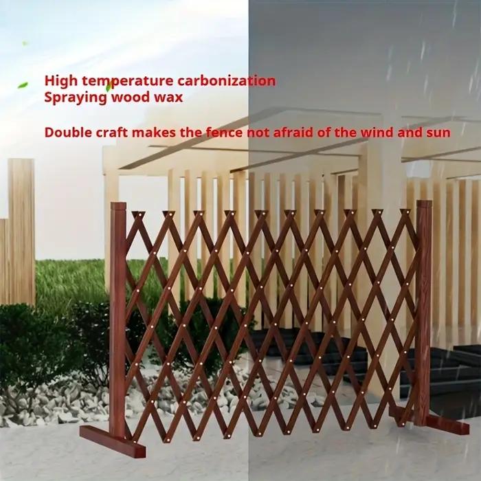 Porte rétractable en bois pour chiens et chats barrière de sécurité intérieure facile à installer pour maison chambre à coucher porte et escaliers