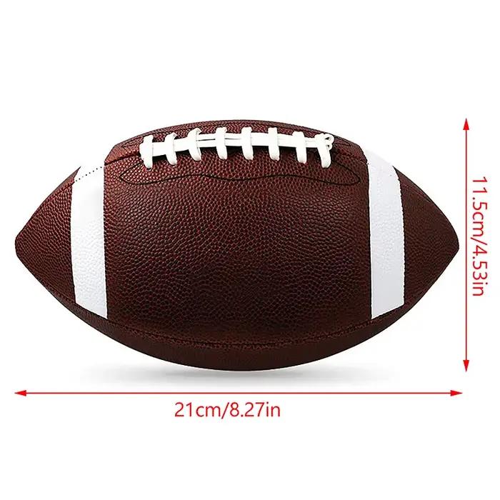 Ballon de football américain et de rugby en PVC blanc pour enfants et adultes occasions spéciales jeux de plein air polyvalent