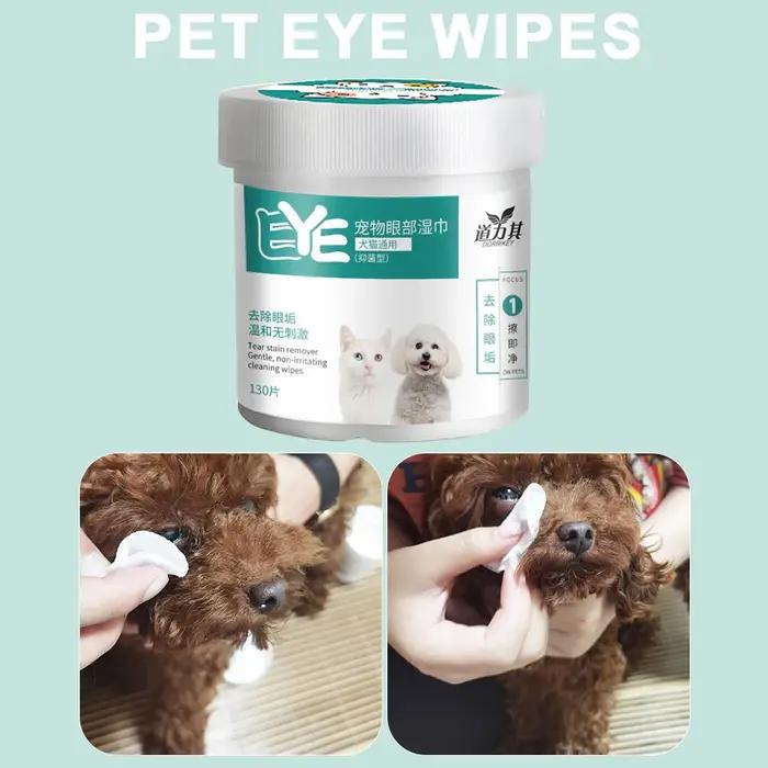 Lingettes nettoyantes pour les yeux pour chiens et chats