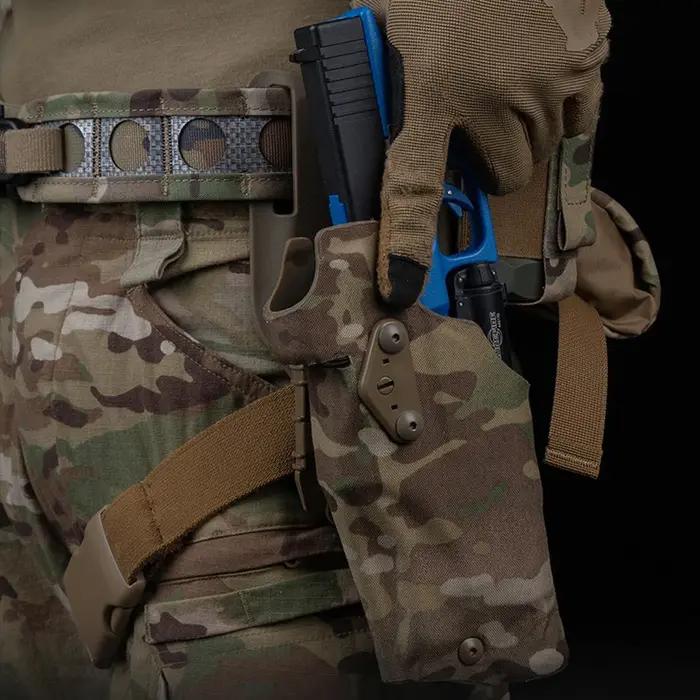 Étui pour pistolet tactique mains gauche et droite Compatible G17 + X300U-A lampe de poche à dégagement rapide chasse