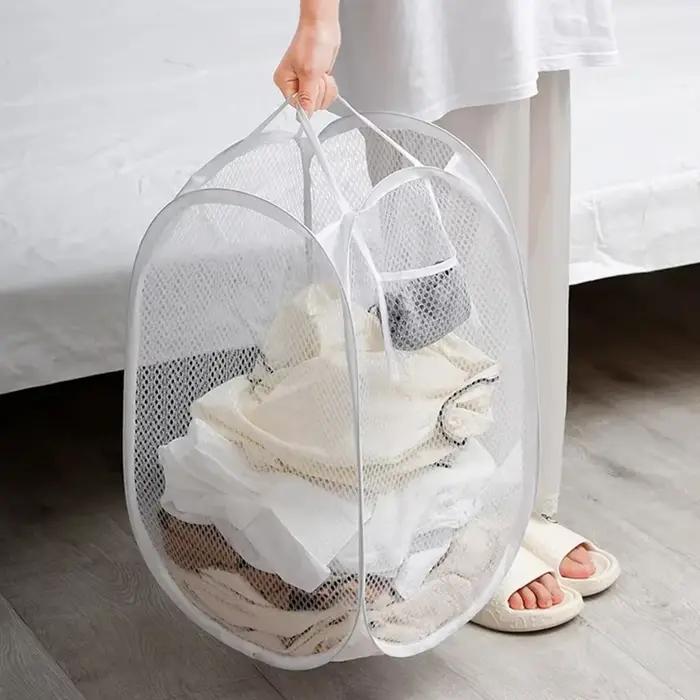 Panier à vêtements sales squelette ventilé pliable facile à ranger Portable grande capacité