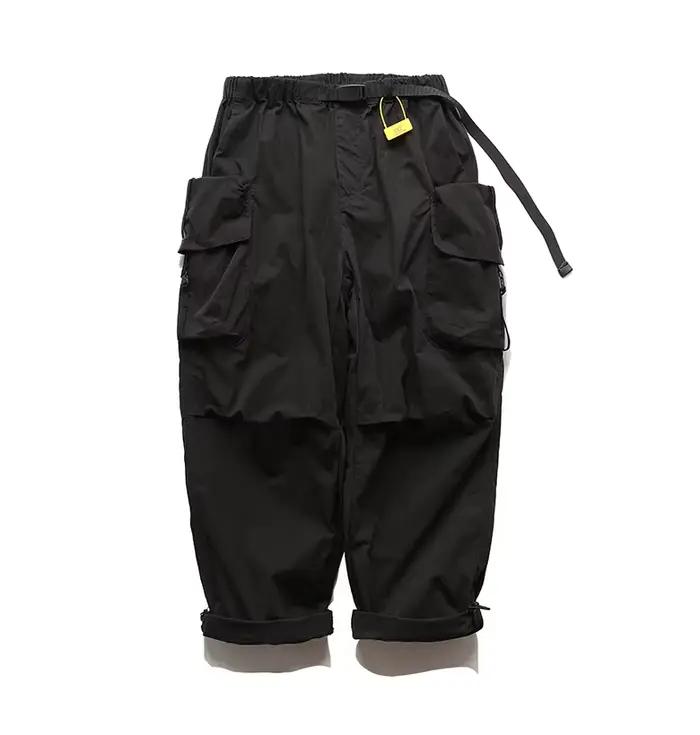 Salopette coupe-vent multipoches pour hommes, pantalon décontracté, jambe large, ample, multifonctio