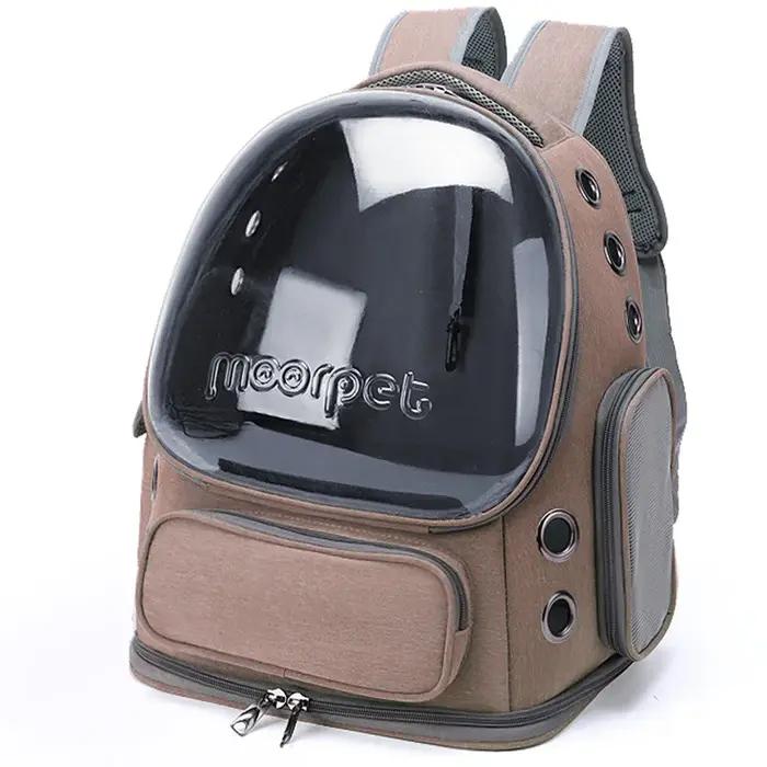 Sac à dos Senha's pour chats, conception respirante, haute capacité, protection de la colonne vertébrale, espace tridimensionnel, facile à transporter, pour les sorties, voyages et soins vétérinaires