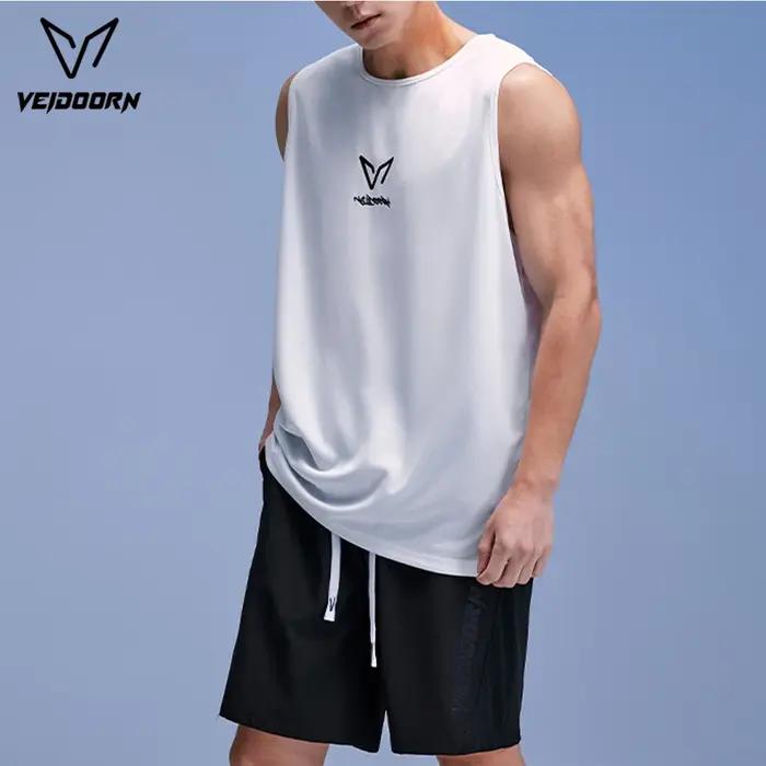 Veidoorn 2025 Gilet de course léger en maille respirante pour homme sans manches Haut de sport à séchage rapide pour les entraînements de fitness