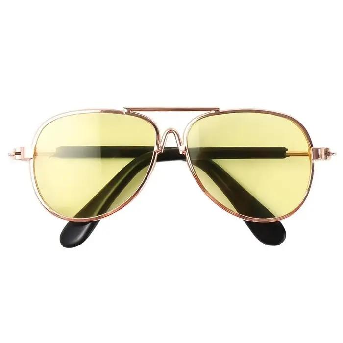 Fournitures mignon mode lunettes réflexion pour petit chien chat