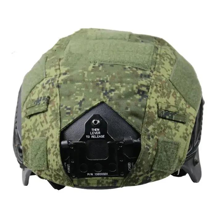 Housse casque rapide polyester-coton - Couverture camouflage DNC MCAP multiple options pour équipement tactique