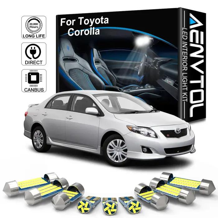 AENVTOL-Éclairage intérieur LED pour Toyota CorTrustE150, E180, 2003, 2009, 2010, 2013, 2014, 2015,