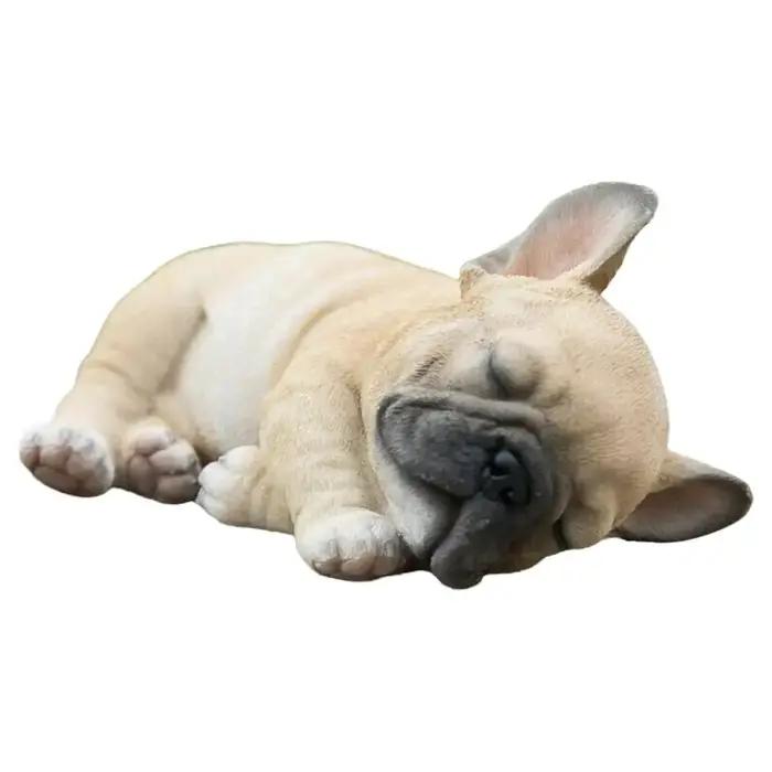 Statue française Figurine de chien ornement en résine pour décoration extérieure ou intérieure Statu