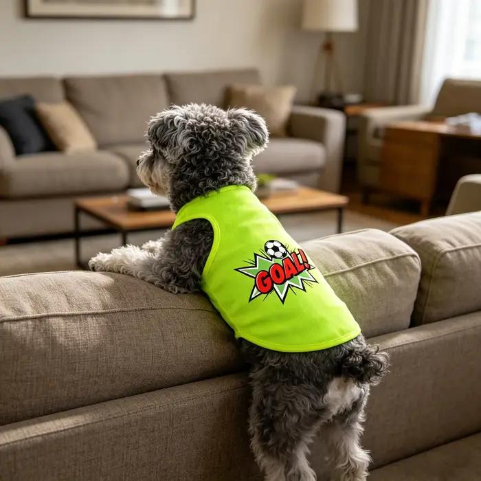 T-shirt imprimé Coupe du Monde pour chien - Des motifs tendance et mignons qui ajoutent de la vitalité à votre