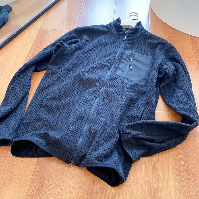 Veste polaire décontractée à col montant pour hommes