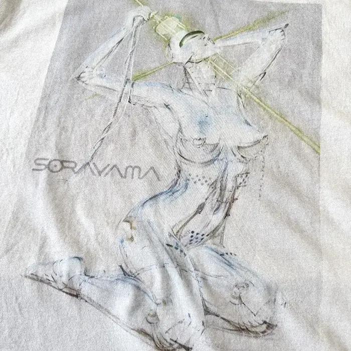 26SS High Street Vintage lavé sale Saint T-Shirt hommes femmes Top qualité coton