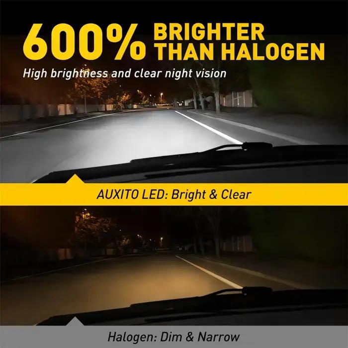 Ampoules LED AUXITO Q16 Canbus H8 H11, 2 pièces, 20000LM 100W, haute puissance, phare de voiture 901