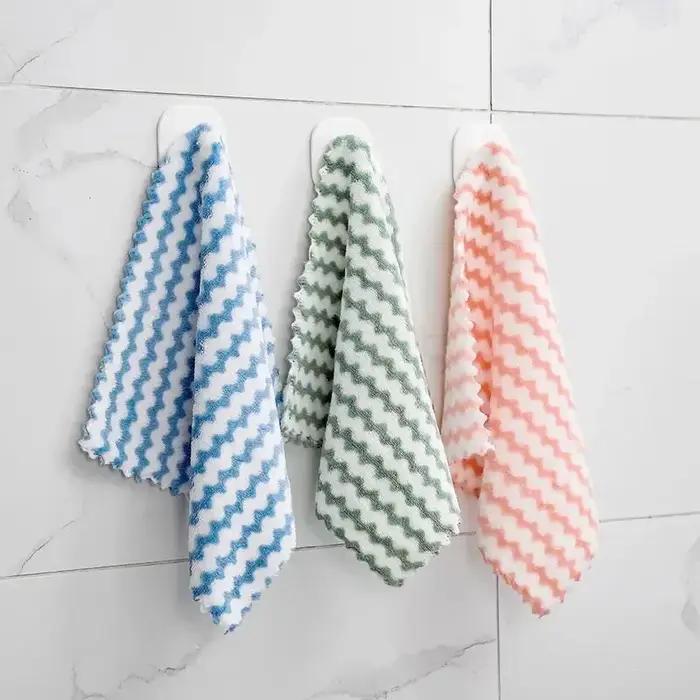 Lingettes de cuisine en velours de corail