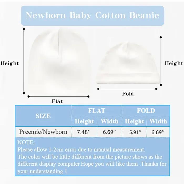 Bonnet bébé personnalisé nom - Chapeau nouveau-né hôpital coton - Cadeau naissance personnalisable