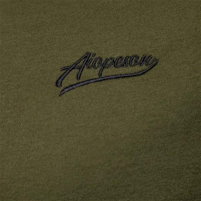 AIOPESON hommes T-shirts 100% coton à manches longues col rond Pactwork décontracté T-shirts pour ho