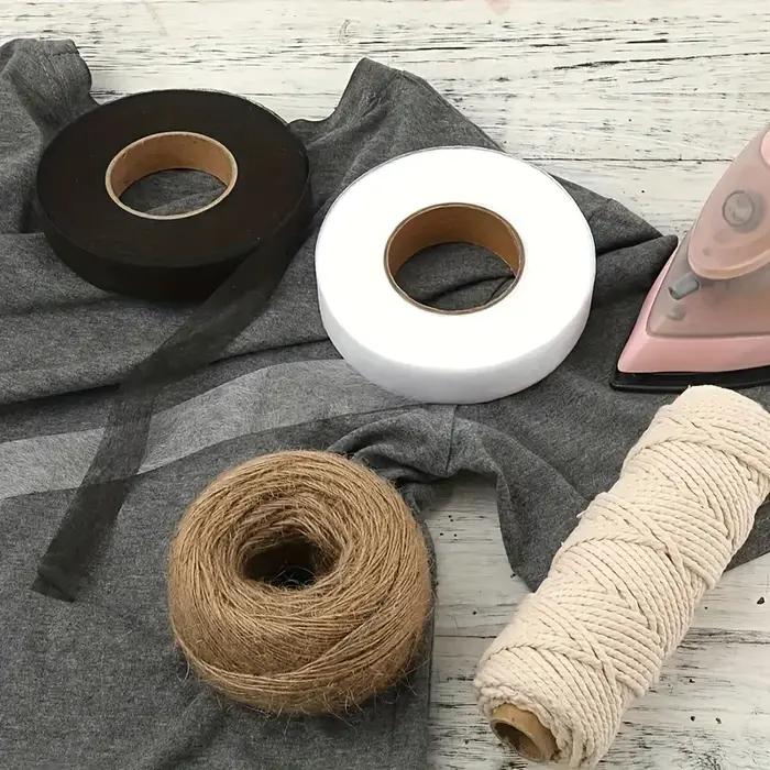Rouleau de tissu adhésif double face noir et blanc pour vêtements couture patchwork bricolage artisanat occasions spéciales