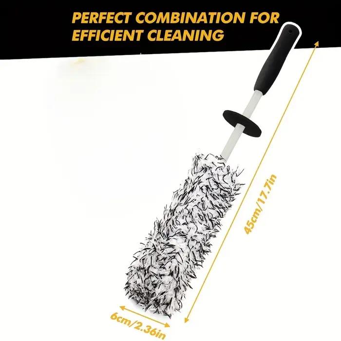 Brosse de roue en microfibre pour nettoyage en profondeur longue durée pneus voiture occasion spéciale usage quotidien