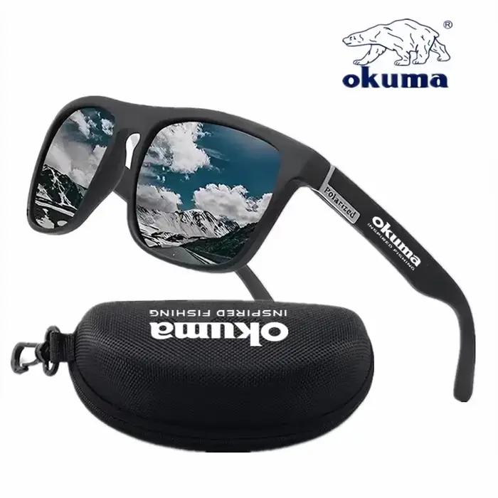 Lunettes polarisées Okuma UV400 unisex pour chasse extérieure - Option boîte protection