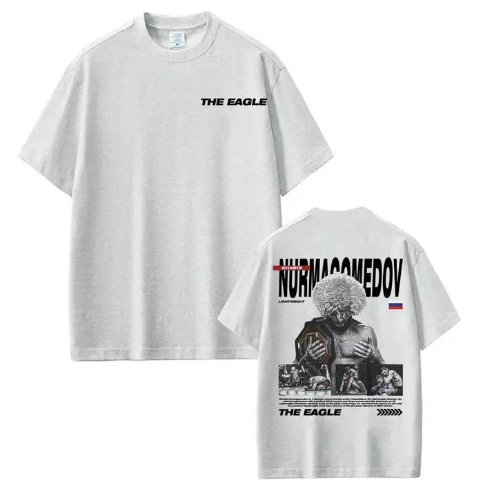 T-shirts Khabib Nurmagomedov The Eagle Merch pour hommes et femmes, esthétique violente, t-shirt oversize, hauts d'été, t-shirt ample, streetwear