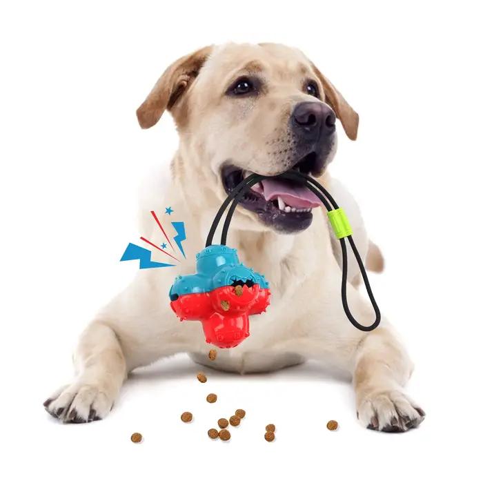 Jouet sonore hypoallergénique pour chiens, avec dentifrice intégré, couleurs variées pour amuser et entretenir la santé bucco-dentaire de votre animal de compagnie