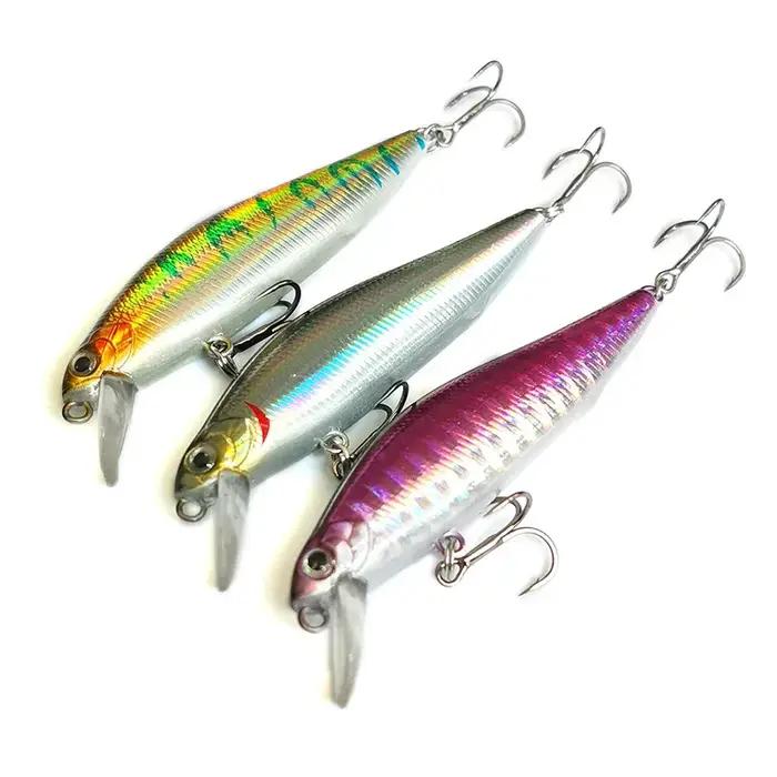 OUTKIT 1 pièces leurre de pêche vairon 7g10g coulant appât artificiel yeux 3D Wobblers en plastique