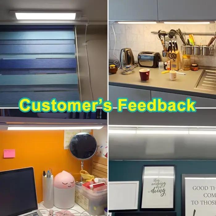 Tube lumineux Led résistant à l'humidité 50/30cm, lumières de cuisine 20W 10W 6W, éclairage d'armoir