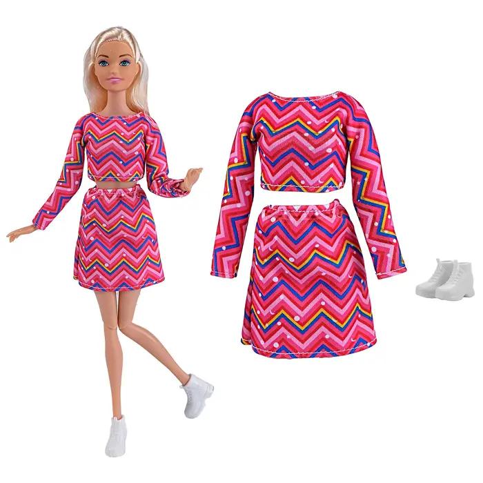 Vêtements de poupée élégants, robes de célébrités élégantes et accessoires adaptés aux poupées 30 cm