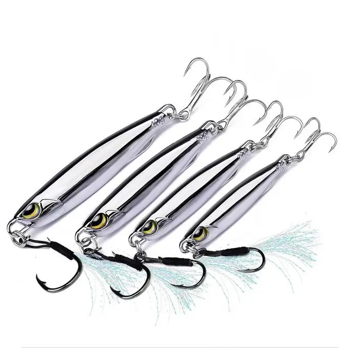 Appât de gabarit en métal 15g 20g 30g 40g maquereau artificiel dur leurre de poisson coulant loin co