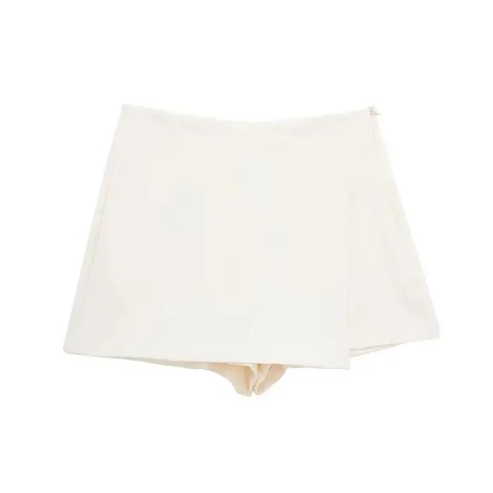 MUJER 2025 jupe-short asymétrique pour femmes noir taille haute Mini jupe Shorts