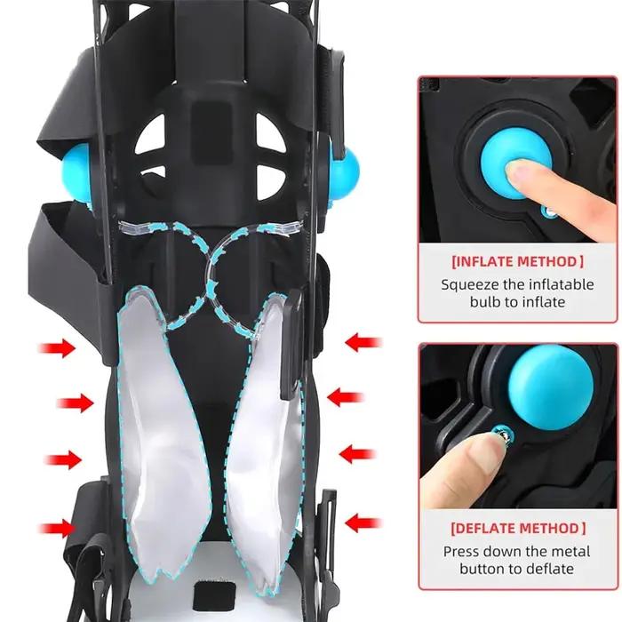 Attelle de marche orthopédique Tall Walker à chambre à air pour tendinite d'Achille fracture du pied entorse de la cheville support pied confortable pour hommes et femmes occasions quotidiennes