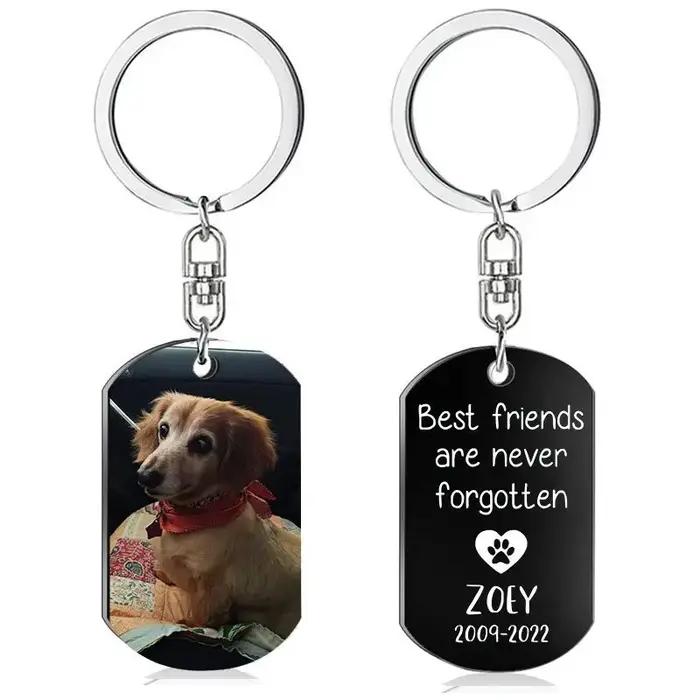 Étiquette de chien gravée gratuitement, étiquette de collier personnalisée imprimée Double face, Log