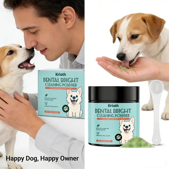 Poudre de nettoyage des dents pour chien