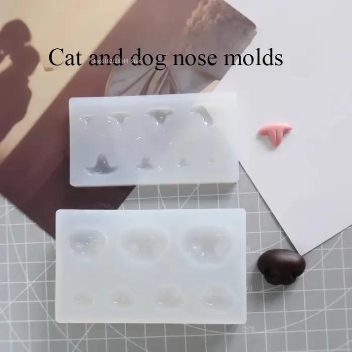 Moules de Simulation de nez de chat et de chien/bricolage fait à la main en argile ultralégère poterie douce et