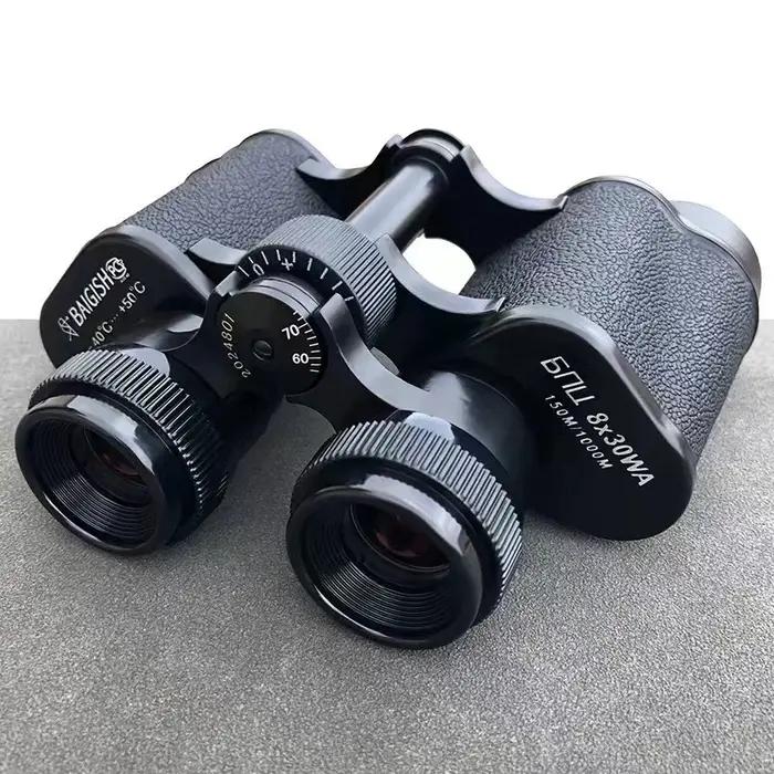 Jumelles Baigish 8x30 métal complet professionnelles étanches longue portée équipement camping chasse