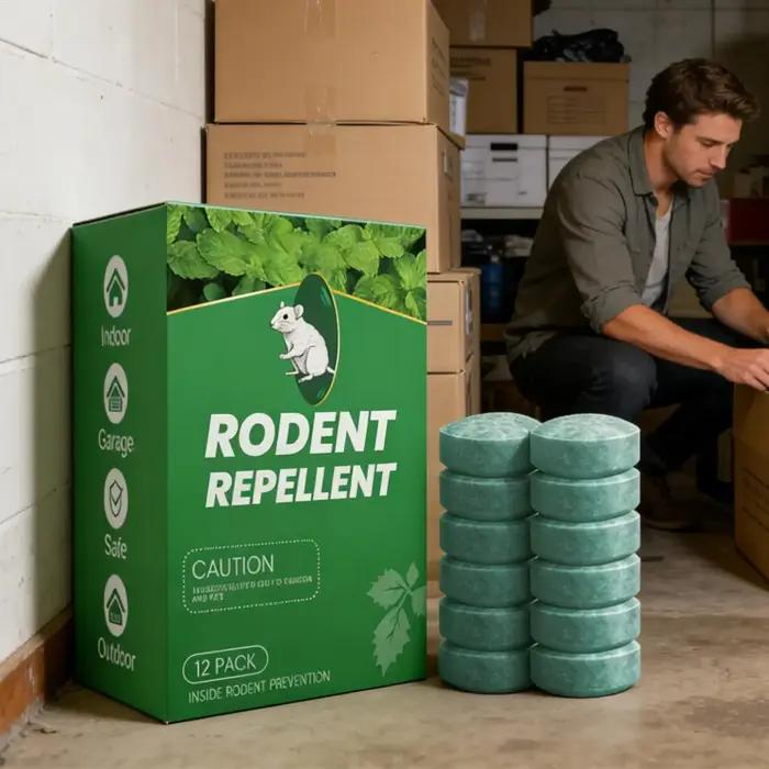 Boules anti-nuisibles 12 pièces – Piège longue durée pour le contrôle des souris et des animaux dans l'intérieur et l'extérieur : maison, garage, grenier, voiture, jardin, chambre