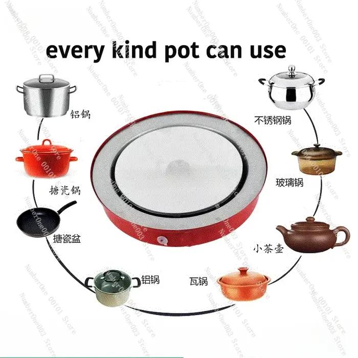 Cuisinière à induction électrique solaire 12 V DC, prix de gros, haute qualité fabriquée en Chine, a