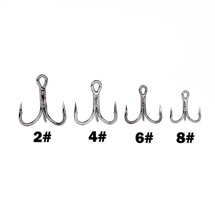 OUTKIT 10 pièces 6x crochet triple rond Super tranchant solide antirouille acier à haute teneur en c