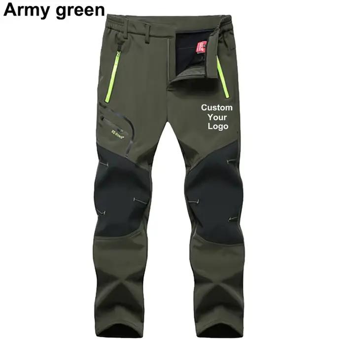 Pantalon softshell chasse personnalisable hiver - Chaud pour randonnée, camping, pêche et ski