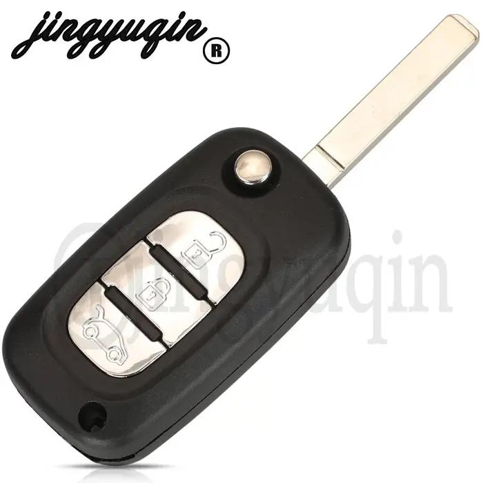 Jingyuqin – clé télécommande rabattable originale 433Mhz, pour Mercedes Benz Smart Fortwo 453 Forfou