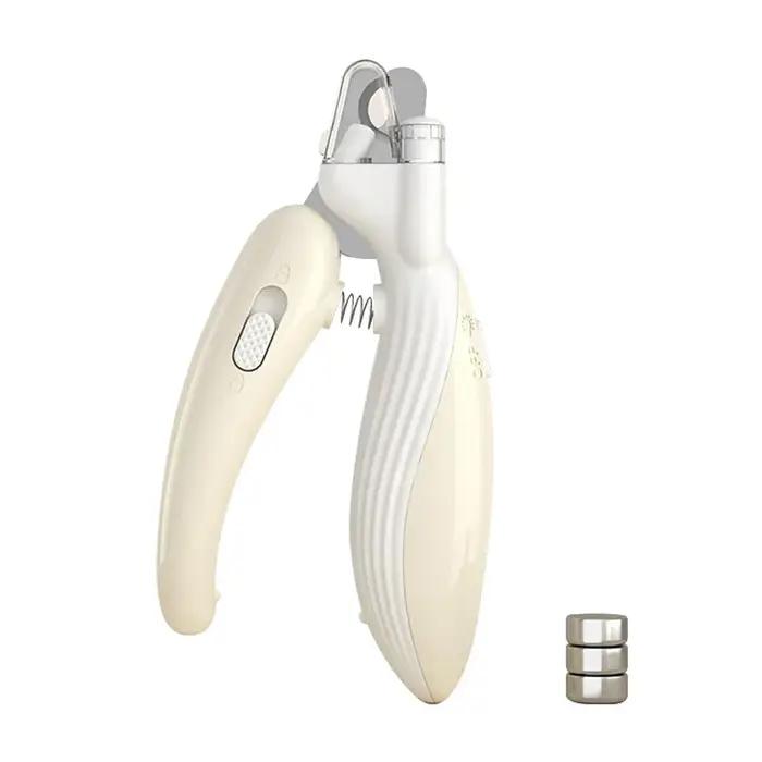 Coupe-ongles professionnel pour animaux de compagnie avec lumière LED ciseaux de toilettage pour gri