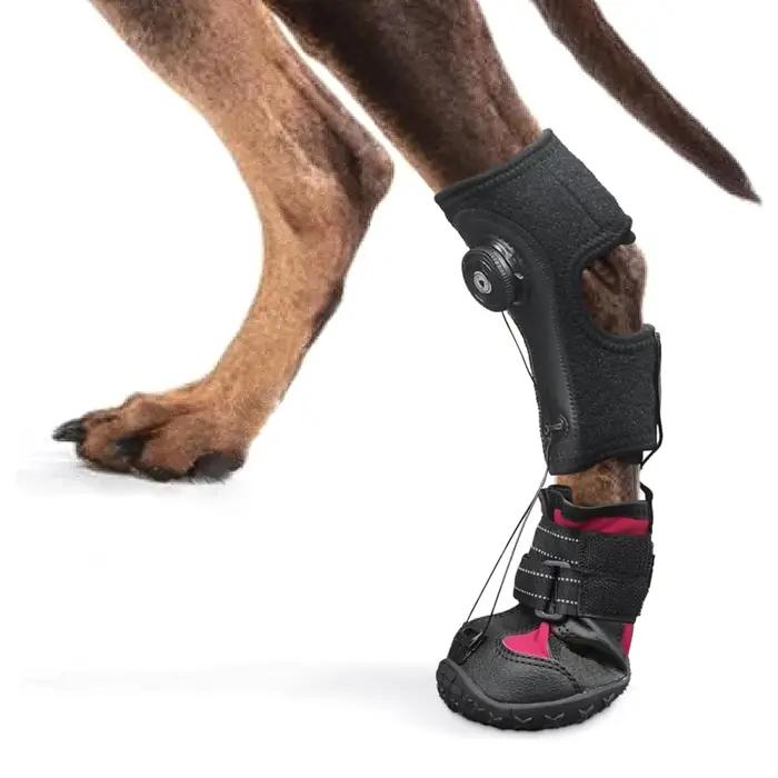 Chaussures pour animaux de compagnie, Anti-saleté, Anti-chute, semelle rigide résistante à l'usure, attelle de pied pour chien, Protection des pattes de chien pour les aventures en plein air