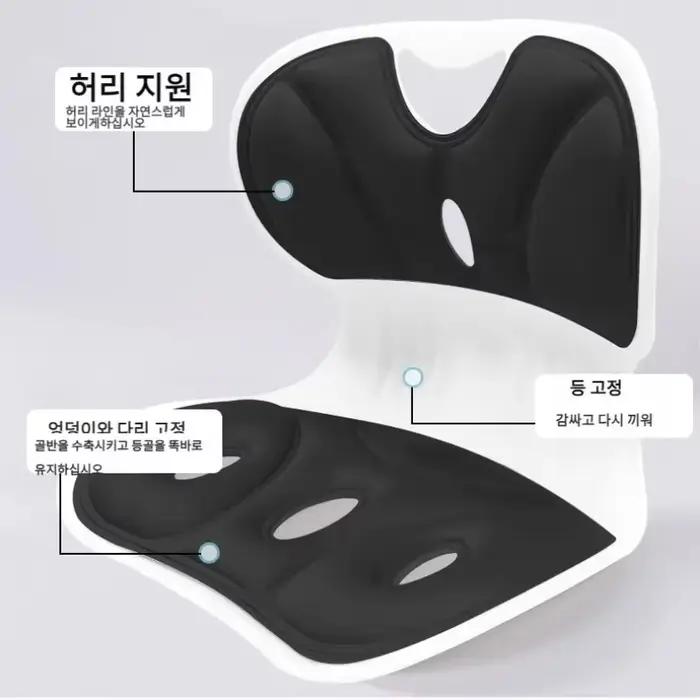 Coussin de soutien lombaire pour siège de bureau, Correction de la Posture, mousse à mémoire de form