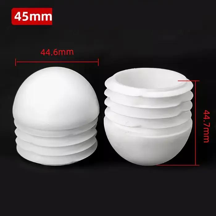 Bouchon rond blanc en plastique