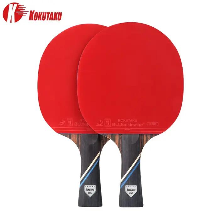 KOKUTAKU-Ensemble de raquettes de ping-pong 6 étoiles, pelle X6, raquette de tennis de table en carb