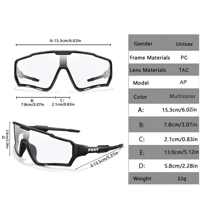 POAT tout nouveau Style lunettes de soleil photochromiques sport hommes femmes vtt vélo lunettes de