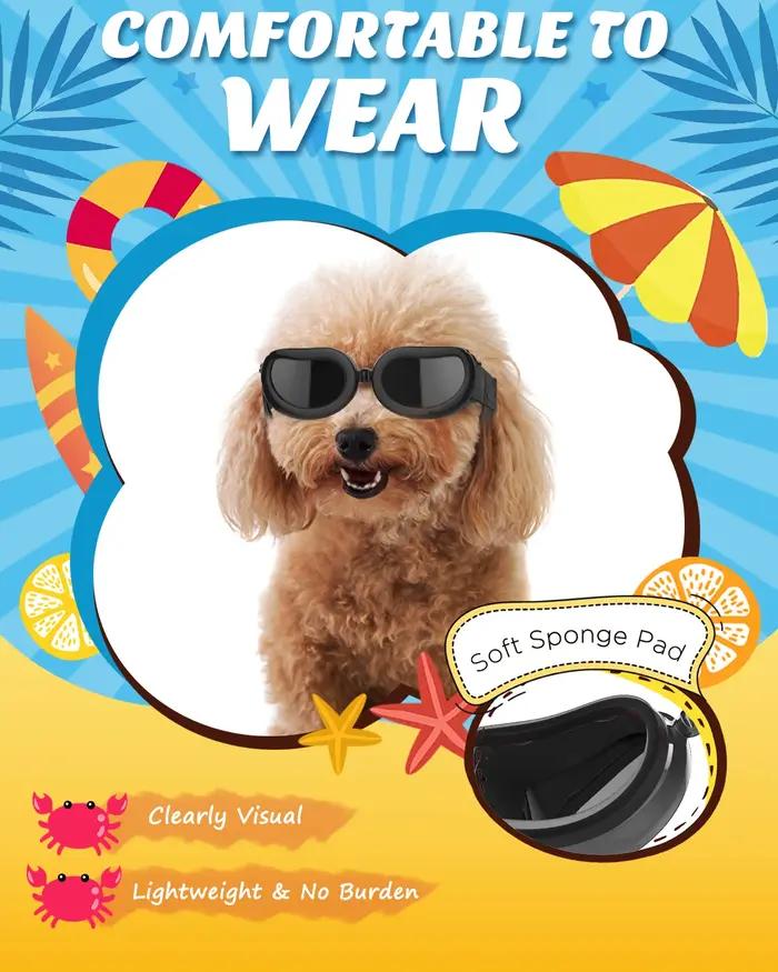 Lewondr Lunettes de soleil pour chiens de petite raie