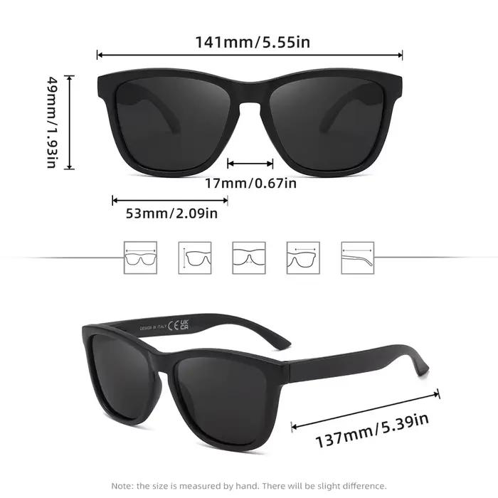 Lunettes de soleil polarisées Anti-UV400 pour hommes et femmes, légères, pour la conduite en plein a